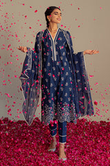 MOON STONE-3PC CHIKAN KARI LAWN SUIT