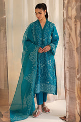 BERYL BLISS-3PC LAWN EMBROIDERED SUIT