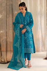 BERYL BLISS-3PC LAWN EMBROIDERED SUIT