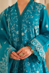 BERYL BLISS-3PC LAWN EMBROIDERED SUIT
