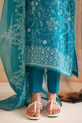 BERYL BLISS-3PC LAWN EMBROIDERED SUIT