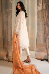 CORAL FLECK-3PC LAWN EMBROIDERED SUIT