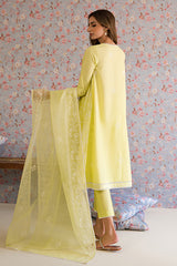 CALLA GREEN-3PC EMBROIDERED LAWN SUIT