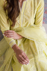 CALLA GREEN-3PC EMBROIDERED LAWN SUIT