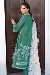 FLORAL BLISS-3PC DIGITAL PRINTED LAWN SUIT