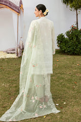 AQUA REGALIA-3PC EMBROIDERED LAWN SUIT