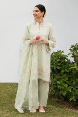 AQUA REGALIA-3PC EMBROIDERED LAWN SUIT