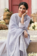 AZURE WAVE-3PC EMBROIDERED LAWN SUIT