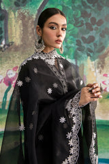 INKY GLINT-3PC EMBROIDERED LAWN SUIT