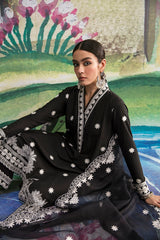 INKY GLINT-3PC EMBROIDERED LAWN SUIT