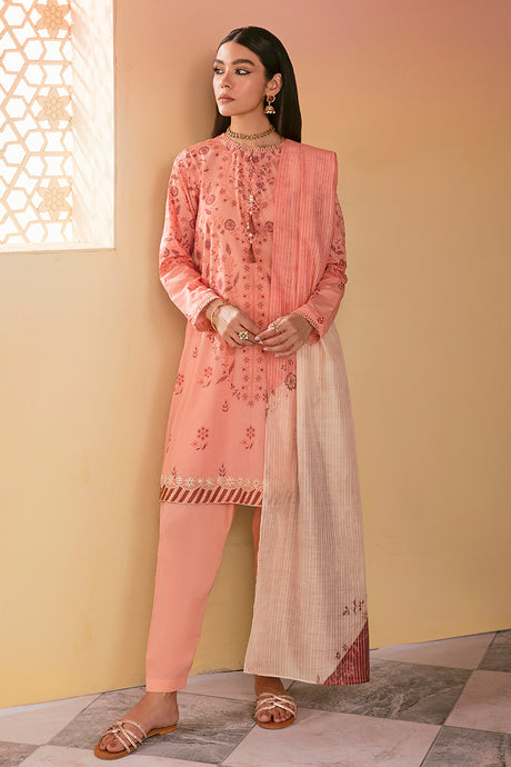 Cross Stitch | Daily Lawn 24 | TEAL OAKLEY-3 PIECE LAWN SUIT