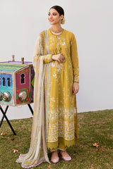 MOSS LILY-3PC EMBROIDERED LAWN SUIT