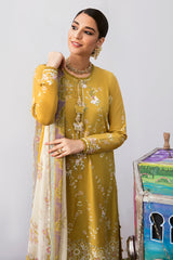 MOSS LILY-3PC EMBROIDERED LAWN SUIT