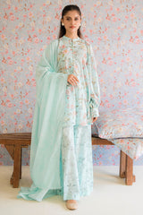 CAROLINA GRACE-3PC PRINTED LAWN SUIT