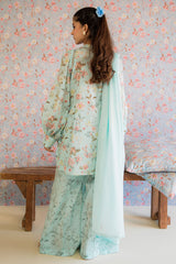 CAROLINA GRACE-3PC PRINTED LAWN SUIT