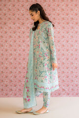 FLORAL HEAVEN-3PC PRINTED LAWN SUIT