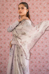 WINSOME ORCHID-3PC PRINTED LAWN SUIT