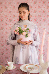 WINSOME ORCHID-3PC PRINTED LAWN SUIT
