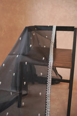 ASHEN FLECK- EMBROIDERED DUPATTA