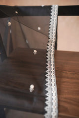 ASHEN FLECK- EMBROIDERED DUPATTA