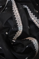 ASHEN FLECK- EMBROIDERED DUPATTA