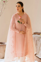 PALE BLUSH-2 PIECE CAMBRIC EMBROIDERED SUIT
