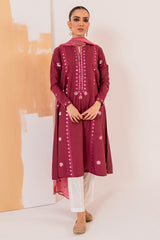 SANDSTONE BERRY-2PC (SHIRT & DUPATTA)