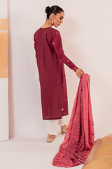 SANDSTONE BERRY-2PC (SHIRT & DUPATTA)