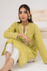 ETHNIC DEW LAWN EMBROIDERED SHIRT