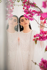 PEARL WHITE-2 PIECE ORGANZA