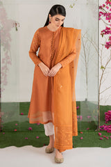 BURNT GLAZE-2PC KHADDI EMBROIDERED SUIT