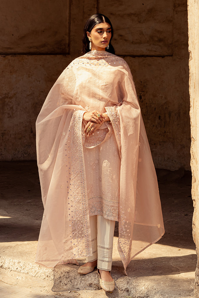 PEACH MANIA-2PC (SHIRT & DUPATTA)