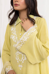 DRIED MOSS-2PC (SHIRT & DUPATTA)