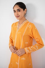 OCHRE GLOW PRINTED SHIRT