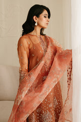 CEDAR ALPINE-4PC ORGANZA EMBROIDERED SUIT