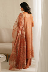 CEDAR ALPINE-4PC ORGANZA EMBROIDERED SUIT