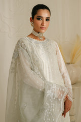 PRISTINE GRIZZLED-4PC CHIFFON EMBROIDERED SUIT