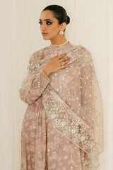 SOVRAN PINK-3PC SILK EMBROIDERED SUIT
