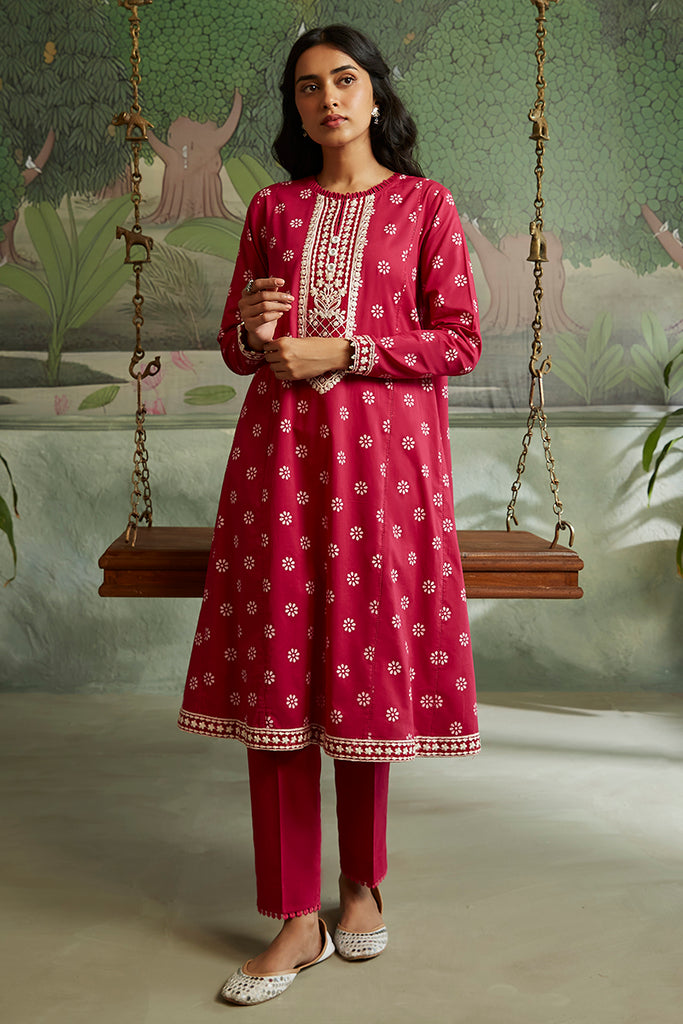 ROSEATE MUSE-2PC CAMBRIC SUIT