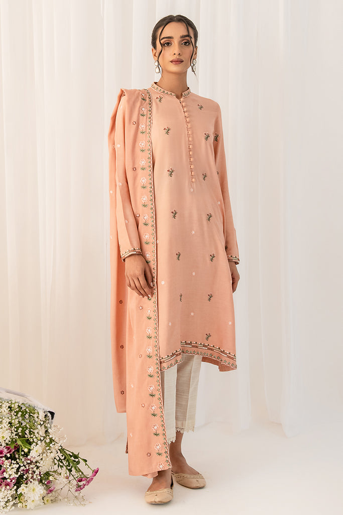 SAND PINK-2PC (SHIRT & DUPATTA)