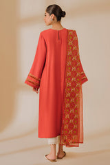 CINNABAR-2PC (SHIRT & DUPATTA)