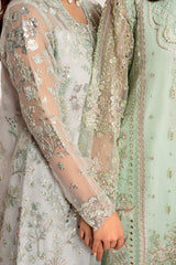 DASTOOR-3PC ORGANZA EMBROIDERED PRET