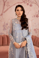 SCARLET BLUE-2PC EMBROIDERED LUXURY PRET