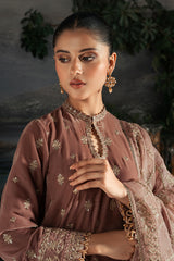 WHIMSICAL ZEST-3PC VELVET EMBROIDERED SUIT