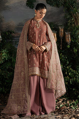 WHIMSICAL ZEST-3PC VELVET EMBROIDERED SUIT