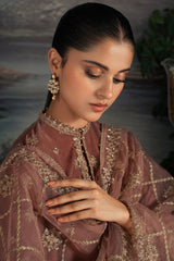 WHIMSICAL ZEST-3PC VELVET EMBROIDERED SUIT