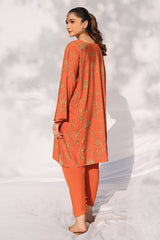 VIVID RUST-2PC LINEN SUIT