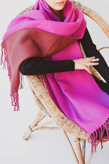 FUSCHIA SPLENDOUR SHAWL