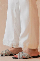 DUNE WHITE 1 EMBROIDERED PANTS