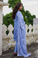 COSMIC SKY-3PC LINEN PRINTED SUIT